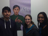 ASL avatar team members Kai, Marie and Farah