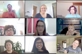 Zoom meeting John Rosalee Ben Syd Fiona Robyn Ronan Shabtabdi Maria